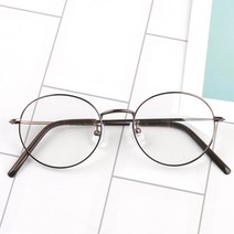 멜라크메 동글이 키즈 어린이 아동 타원형 메탈 안경테