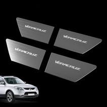 JS automotive 베라크루즈 차량전용 알루미늄 도어캐치 튜닝 몰딩커버 실내 기스방지 가드 용품, 베라크루즈 알루미늄 도어캐치