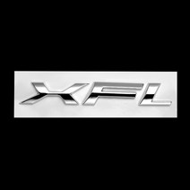 ABS 블랙 실버 자동차 레터 리어 트렁크 스티커 재규어 3.0 5.0 V6 V8 AWD F-PACE I-PACE XJR XFR XJS 수정 데칼 1 개, 06 Silver XFL