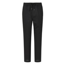 23SS 블랙 단색 면혼방 밴드바지 HUPA3B931BK