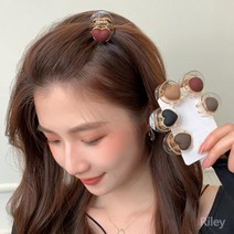 라일리 무광 미니 집게핀 헤어 머리핀 3개세트