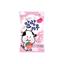 롯데 [캔디]말랑카우 딸기 79g 간식 다이어트 심심풀이 어른들, 2개