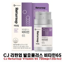 CJ 비타민65 미네랄 뼈 건강 비타민D 2병 비타민에이 영양제 건강기능