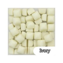 취미 공예 재료 모자이크 100g/3.52oz(약 300pcs) 0.58cm 정사각형 유약 옥 타일 DIY 만들기 멀티 색상 옵션, 100g-3.52oz, Ivory