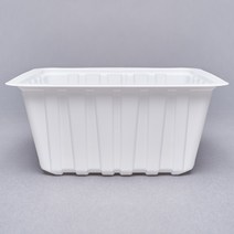 실링용기 소분 일회용 바베큐 1호 백색 1350ml, 400개