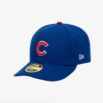 [국내정식매장] 뉴에라 모자 MLB 어센틱 시카고 컵스 게임 로우 프로파일 사이즈캡 라이트 로얄 70360640
