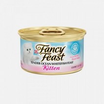 펜시피스트 화이트라벨 키튼 흰살생선 85g 고양이캔, 84개