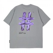 BEENTRILL GOLF페인팅 해시태그 오버핏 반팔 티셔츠(라이트 카키)