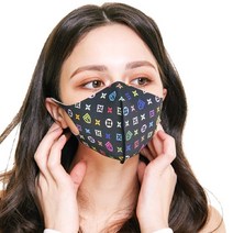 패션마스크 1+1 6가지 패턴 시리즈, 마블핑크, XL