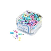 화신 리치칼라장구핀 장구형핀 장구핀 칼라장구핀 푸쉬핀 핀, 1개