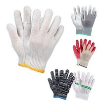 면장갑 색사 반코팅 PU 기사 작업용 공사장 주유소, 01 색사장갑 100켤레