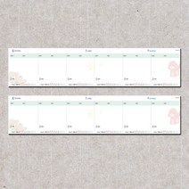 스터디 스케줄러 공부 계획표 수학 영어 문제 풀이 숙제장 알림장 투두리스트 무선 메모 패드 오엠알 초등 중등 어린이 온라인 수업, 01 플라워 (그린)