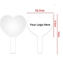 예쁜전신거울 인테리어거울 엔틱거울 맞춤 로고 휴대용 메이크업 거울 5 개 대량 도매 속눈썹 연장 용품, 12 Heart-White