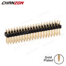 2x20 20pin 남성 더블 행 Gpio 핀 듀얼 헤더 핀 두 행 2.54mm 골드 도금 나노 커넥터 Arduino PCB 라즈베리 파이, CHINA