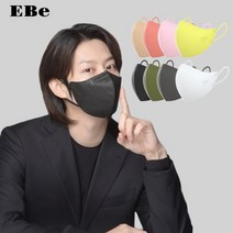 이비에 8컬러 KF94 마스크 10매 김희철 귀편한 새부리형 대형 중형 소형 초소형 세부리형, 진핑크(KF94)