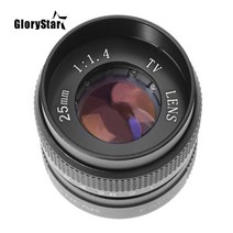 TV 25mm f/1.4 렌즈 소니호환 니콘 캐논 펜탁스 후지 m4/3 nx용 C 마운트 TV/CCTV/시네마 카메라 F1.4, 05 Nikon (AI)