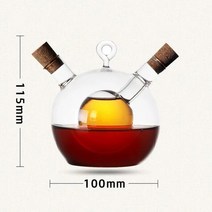 오일디스펜서 통 마개 펌프용기 특수 모양의 유리 오일 고 붕규산염 식초, 1.1pcs
