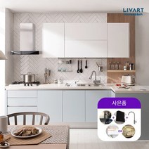 리바트키친 세미매트 주방 델리스 싱크대 1.5~6.2m, 01. 1.5m(-자), 03.(상)화이트(하)그레이