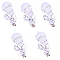 캠핑용 배터리 다이팩토리파워뱅크 에코플로우파워뱅크 휴대용 미니 USB LED 전구 램프 5 볼트 보조베터리, 04 3W-5 PCS