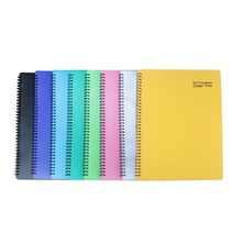 스프링 클리어파일 20P 30P 40P 8색상, 연두색