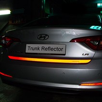 레이스텍 차종별 트렁크 리플렉터 반사스티커, LF소나타 레드반사, 1개