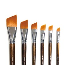 칠성당 972 사선구성붓 2~7호 일러스트 디자인 회화 입시 학교 교재용 붓, 6호(85197)