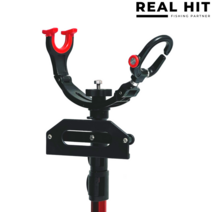 리얼히트 밑밥통 3단 줌 로드 거치대 로드 스탠드 찌낚시대 거치대