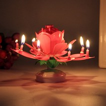 라이프공방 촛불멜로디연꽃초 생일축하 멜로디생일초, 14촛불, 원형판멀티