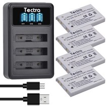 니콘배터리 en-el5 enel5 배터리 + nikon coolpix p3 p4 p90 p80 p100 p500 p510 p520 p530 p5000 p6000용 led 호환, 4 배터리 세트