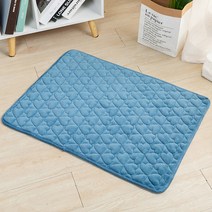 펫니멀리즘 강아지 고양이 극세사 사각 방석 S~2XL, 블루