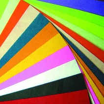 대진교육 4절 부직포 1봉(10장) 낱장 칼라별, 23.검정색