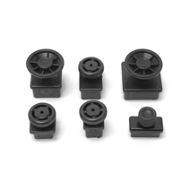 사각 파이프 조절발 PVC 높이조절발, 조절발 사각 30x30