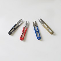 쪽가위 혼합색상 실밥제거 11.5cm 1개, 컬러쪽가위-검정