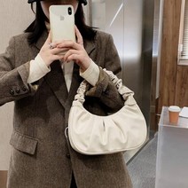 만두백 여자 미니가방 숄더 주름 엣지 포인트