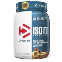 Dymatize ISO100 Whey Isolate Gourmet Chocolate 다이마타이즈 ISO100 웨이 프로틴 파우더 고메 초콜릿 640g