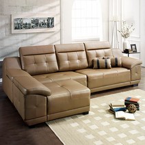 슬립스토아 아망 라텍스 천연면피 4인소파+카우치스툴, 카푸치노