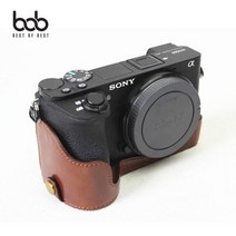 bob SONY 소니 A6500 카메라 가죽 속사 하프 케이스, 1, 소니A6500/블랙