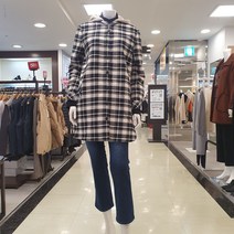 샤트렌 여성 겨울 롱 남방 가디건 대용 따뜻한 뽀글이 안감 롱 남방 탈부착 후드 데일리 또는 여행룩의 롱 체크 남방 여자 아우터