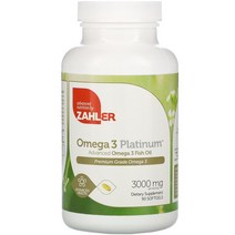자일러 오메가 3 플래티넘 고급 피쉬 오일 2000mg 소프트젤 90정, 1개