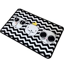 [아리아스토어샵] 유럽풍 화장실 발매트 / 발매트 세탁 가능 / 60x40cm / 싱크대 발판 매트, 삼각