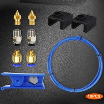 테프론튜브 테프론 호스 10pcs 3d 프린터 키트 보우덴 튜빙 1m ptfe 튜브 공압 커넥터 creality ender 33 v2pro 용 염소 자리 튜빙 점적테이프