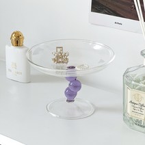 버블오브제 유리스탠드 트레이, 퍼플