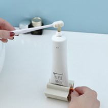 치약짜개 디스펜서 튜브 4컬러, 오렌지