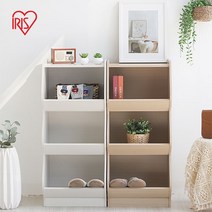 아이리스 웨이브 우드 3단 서랍장/수납장/서랍장/책장 KSB-3S, 색상:내추럴