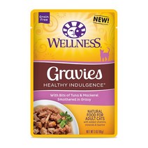 웰니스 캣 헬시 인덜전스 그레비 참치+고등어 85g, 단품