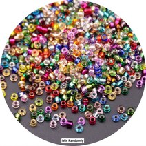 5PCS 1.5mm2mm3mm4mm관은유리쌀구슬 DIY주구슬 프리미엄볼산구슬손바느질수술스텝스, 임의혼합, 옵션1