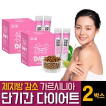 다이어트 보조제 HCA 가르시니아 차전자피 분말 식이섬유 L-엘카르니틴 아르기닌 푸룬 마카 레몬밤 탄수화물 컷팅제 체지방감소 분해 30 40 50대 단기간 복부지방 살빼기방법 추천, 30포 X 2개