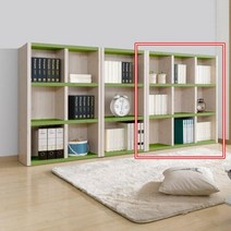 거실 서재 따뜻한 컬러 책 소품 3x3 진열장 책장 1200 사무실 책꽂이 키큰, 화이트