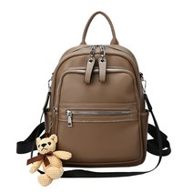 방수백팩 여성 배낭 작은 crossbody 디자이너 pu 배낭 가죽 패션 미니