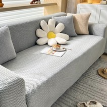세련된 두꺼운 탄성 소파 커버 전체 가방 미끄럼 방지 Guifei 팔걸이 쿠션 유니버설 1/2/3/4 인용, 08 라이트 그레이_01 S (90-140cm)